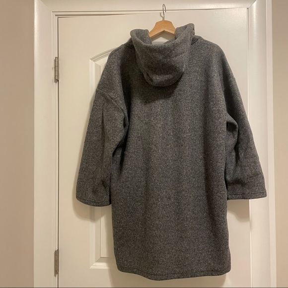 Grey Hoodie Coat - Picture 2 of 4
